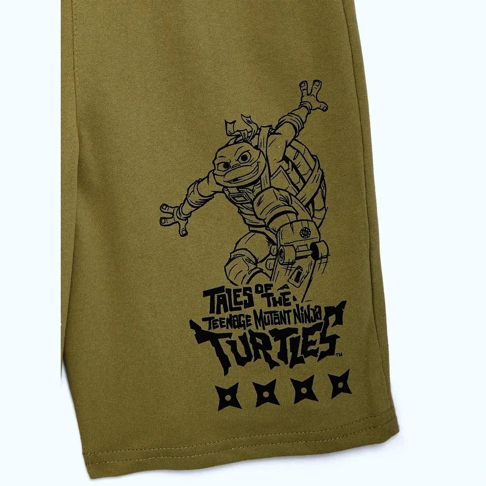 Nickelodeon TMNT Boys‎ Muscle Tank and Shorts Set Olive Green Sz 6 / #26556